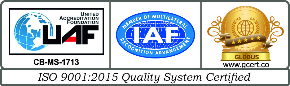 ISO 9001:2015 Quality System Certified